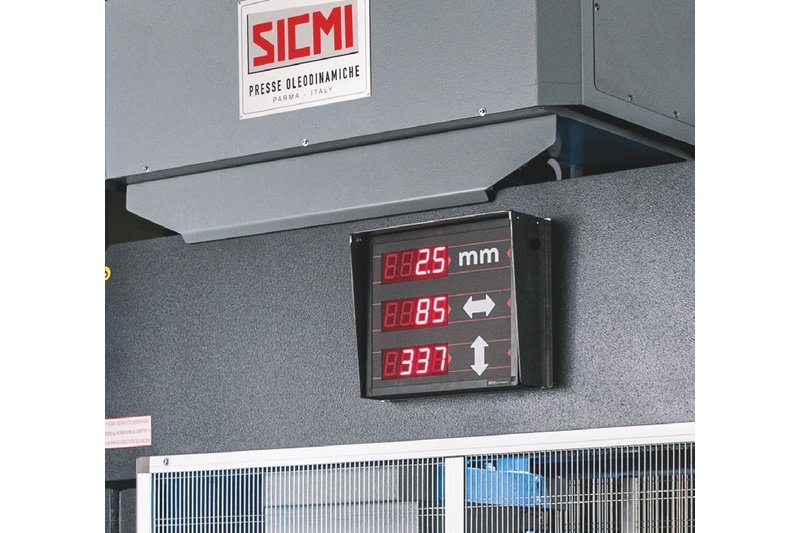 Working parameters display